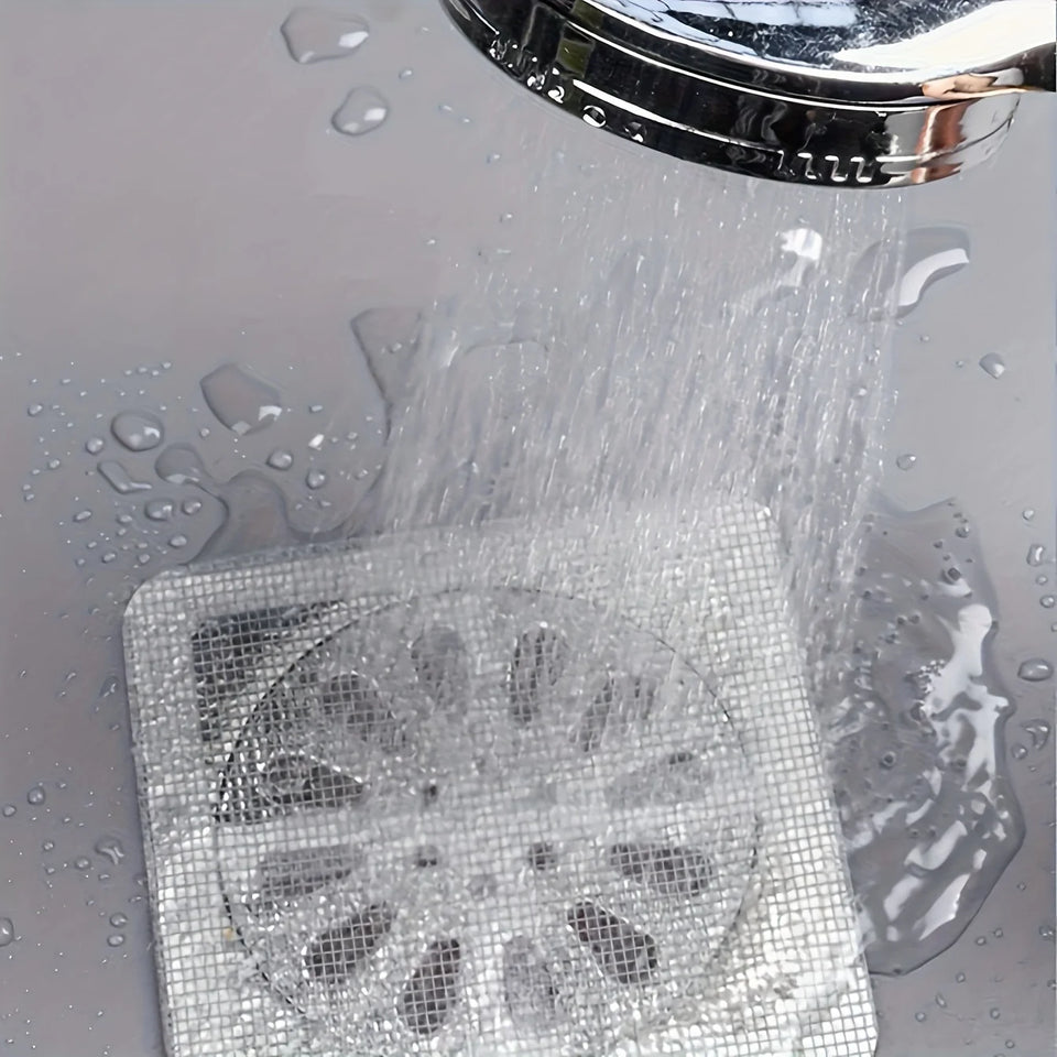 Self Adhesive Floor Drain Mesh Filter Sticker (Hairs and Insects Blocker)