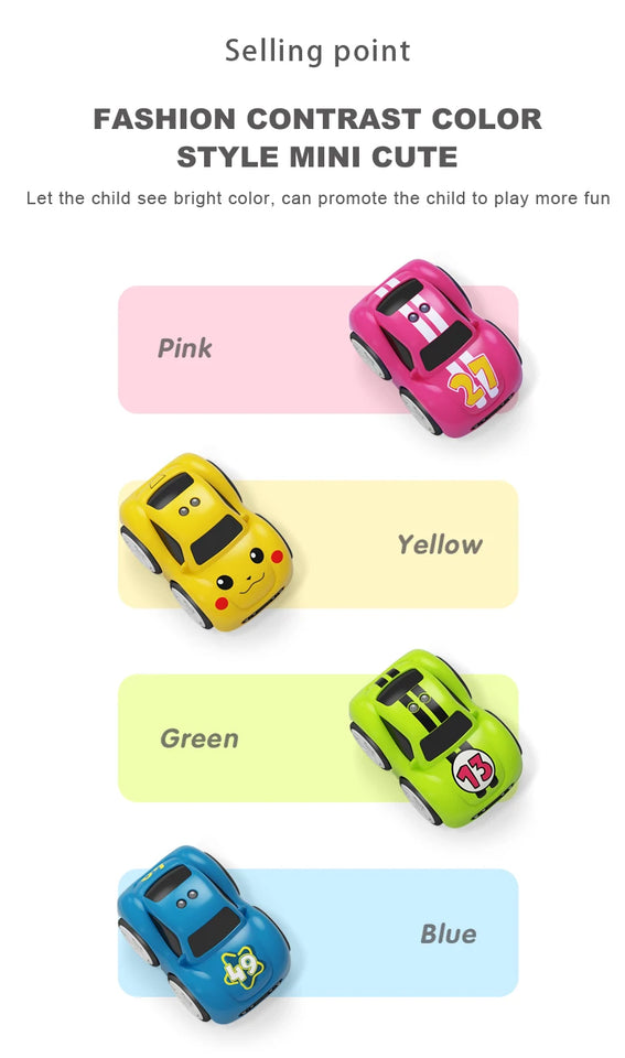 Rechargeable Smart Toy Car for Kids Obstacle Sensing and Fun Lights