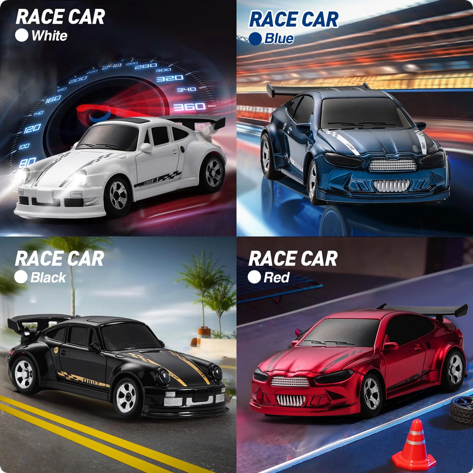 KF20 1:64 Mini Drift RC Car Four Wheel Remote Control Desk Racer