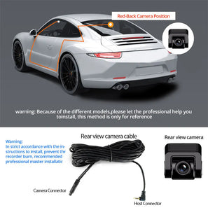 4K Dash Cam Car Camera with Night Vision and GPS