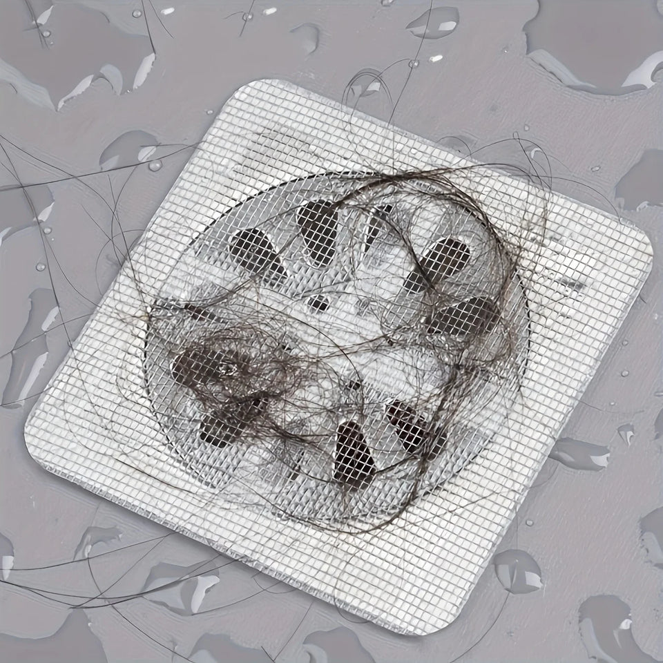 Self Adhesive Floor Drain Mesh Filter Sticker (Hairs and Insects Blocker)
