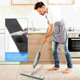 Refillable Spray Mop with Microfiber Pads