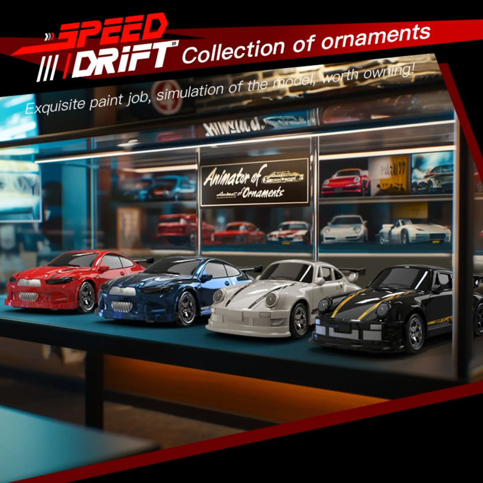 KF20 1:64 Mini Drift RC Car Four Wheel Remote Control Desk Racer