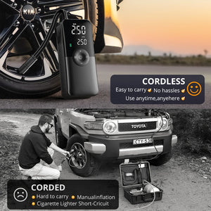 Portable Tire Inflator Rechargeable Air Compressor Pump