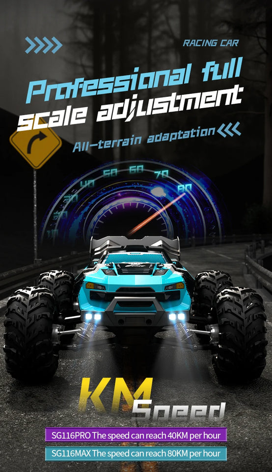 SG116MAX Brushless 1:16 4WD RC Drift Car (Up to 80 km/h)