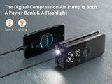 Portable Tire Inflator Rechargeable Air Compressor Pump