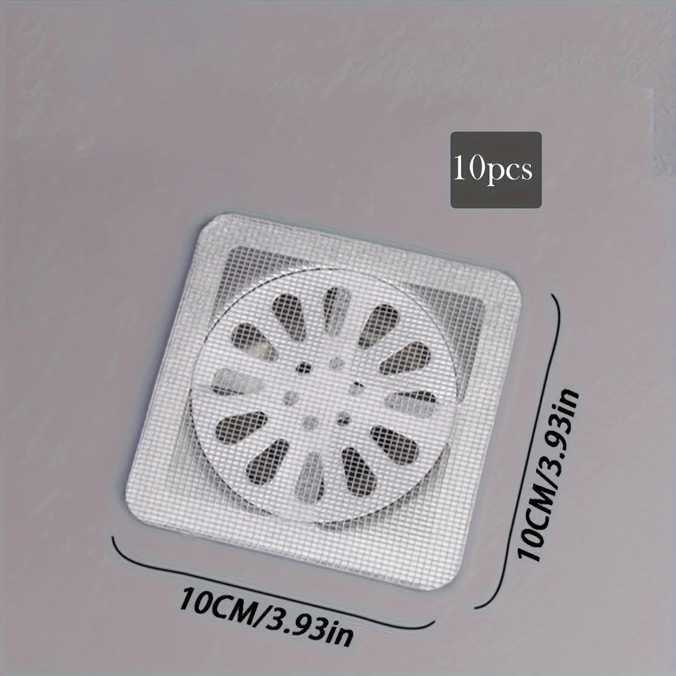 Self Adhesive Floor Drain Mesh Filter Sticker (Hairs and Insects Blocker)