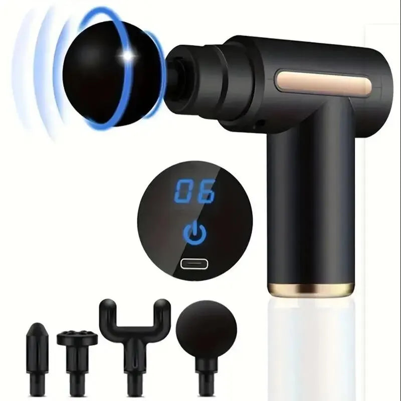 Deep Tissue Massage Gun for Pain Relief – 8 Heads | Portable Muscle Massager