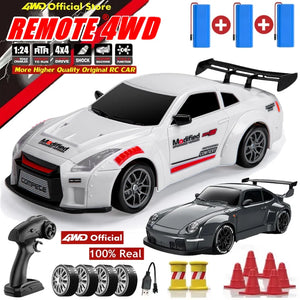 4WD RC Drift Car 2.4G High Speed 20 km/h with LED Lights