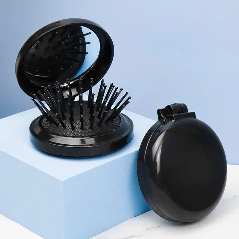 🎁 Portable Folding Pocket Comb with Mirror Hair Styling Tool (100% off)