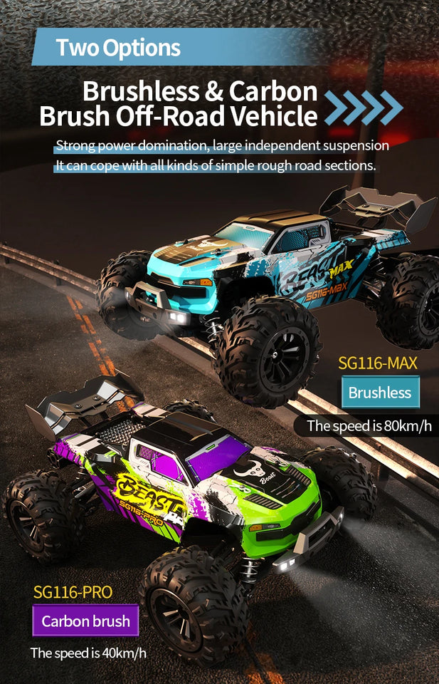 SG116MAX Brushless 1:16 4WD RC Drift Car (Up to 80 km/h)