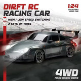 4WD RC Drift Car 2.4G High Speed 20 km/h with LED Lights