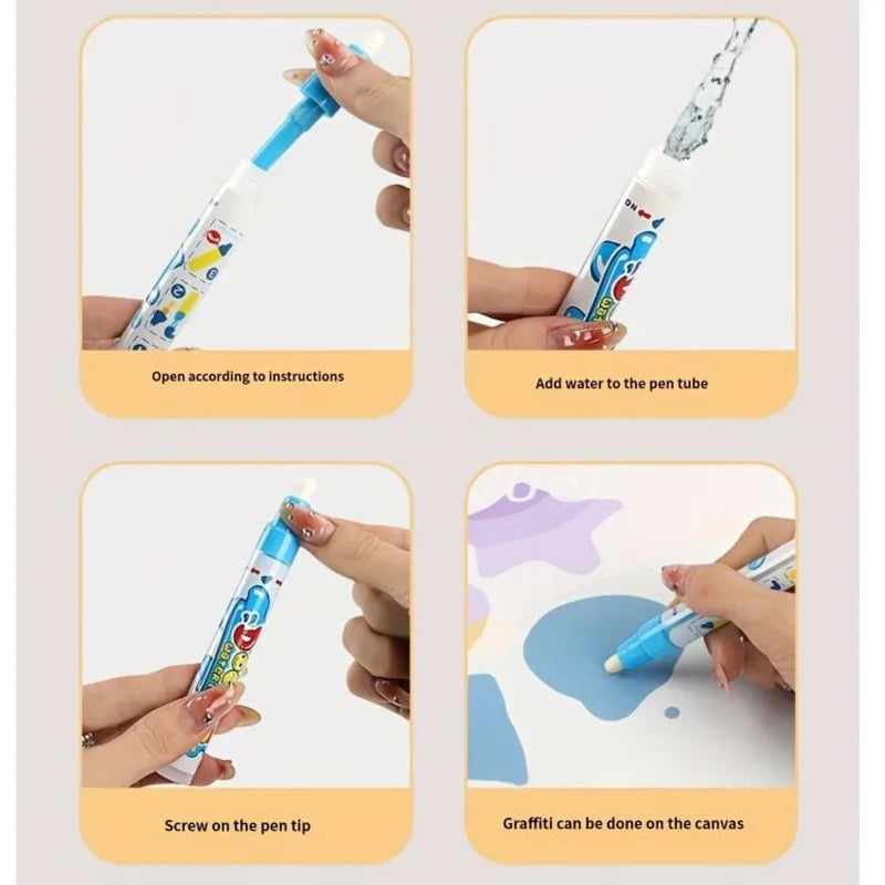 Magic Water Drawing Mat with Reusable Pens for Kids