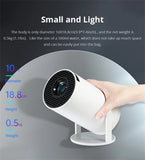 Portable Android 11 Projector WiFi 6 Bluetooth 5.0 720p Native 4K Support