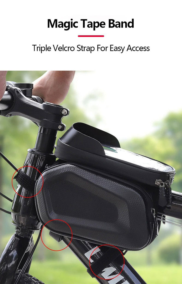 Bicycle Phone Bag with Touch Screen and Large Storage
