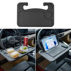 Car Steering Wheel Tray Table for Food, Drinks and Laptop