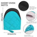 Heat Resistant Kitchen Oven Mitts with Non-Slip Grip, 1 Pair