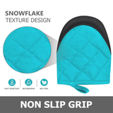 Heat Resistant Kitchen Oven Mitts with Non-Slip Grip, 1 Pair