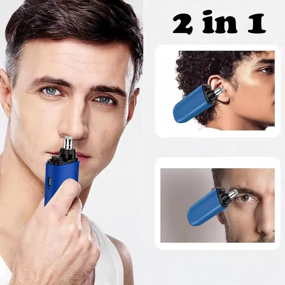 Men’s USB Rechargeable Nose and Ear Hair Trimmer