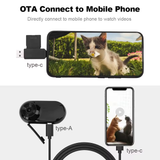 Mini Pet Collar Camera with 1080P HD Video and LCD Display