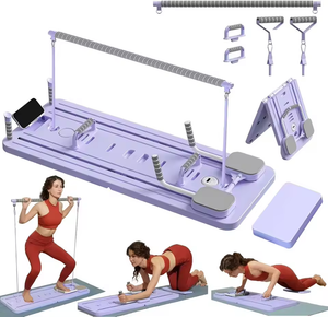 Multifunctional Pilates Board with Resistance Bands
