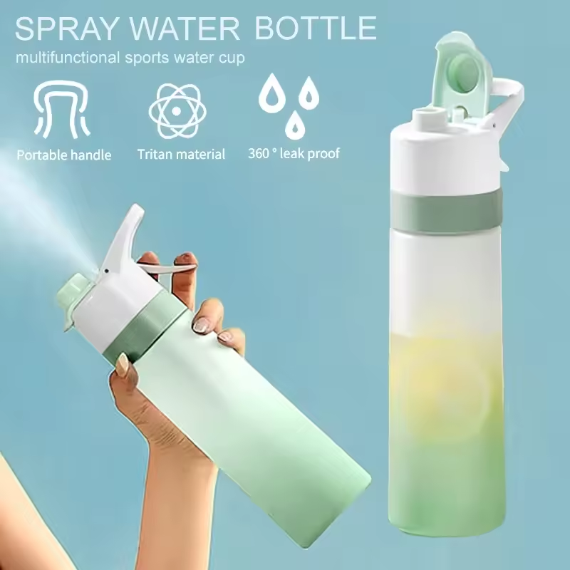 700ml BPA Free Spray Water Bottle for Sports and Travel