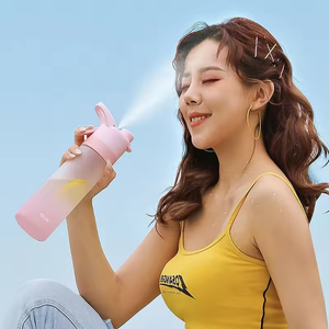 700ml BPA Free Spray Water Bottle for Sports and Travel