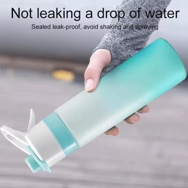 700ml BPA Free Spray Water Bottle for Sports and Travel