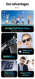 4K Smart AI Glasses with Camera Bluetooth Calls and Translation