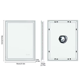 LED Bathroom Mirror with Anti Fog Touch Light
