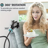 Flexible Long Arm Phone Holder for Bed and Desk