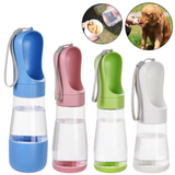 Portable Dog Water Bottle with Food Container and Bowl