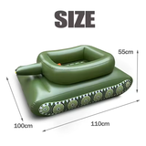 Kids Inflatable Tank Pool Float with Water Gun