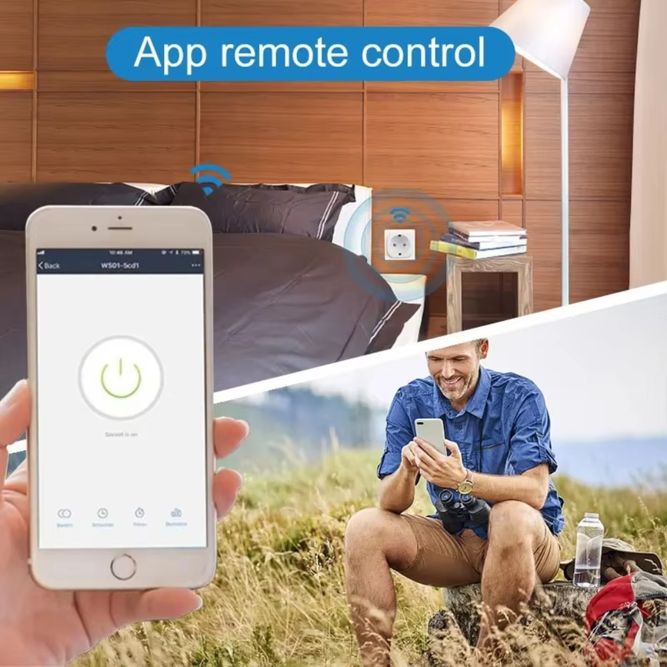 Smart WiFi Plug with Energy Monitoring and App Control