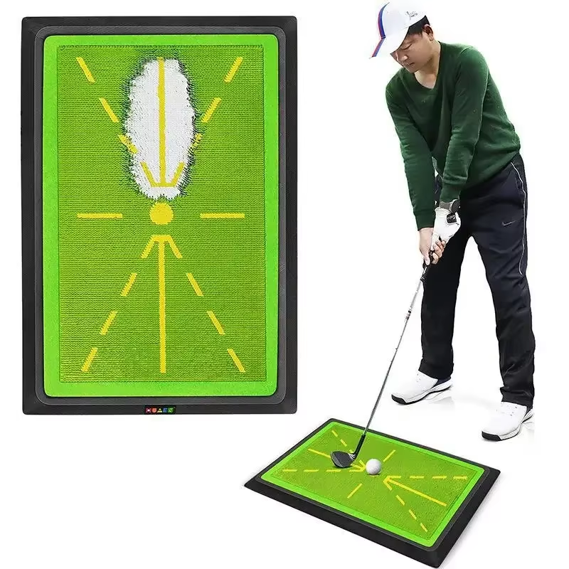 Golf Swing Training Mat with Strike Trace Detection