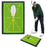 Golf Swing Training Mat with Strike Trace Detection