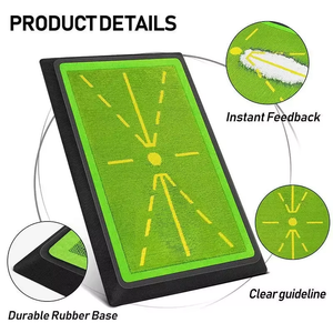 Golf Swing Training Mat with Strike Trace Detection