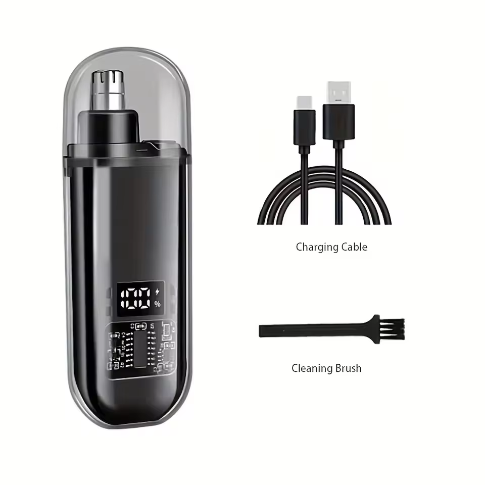Men’s USB Rechargeable Nose and Ear Hair Trimmer