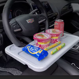 Car Steering Wheel Tray Table for Food, Drinks and Laptop