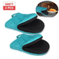 Heat Resistant Kitchen Oven Mitts with Non-Slip Grip, 1 Pair