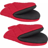 Heat Resistant Kitchen Oven Mitts with Non-Slip Grip, 1 Pair