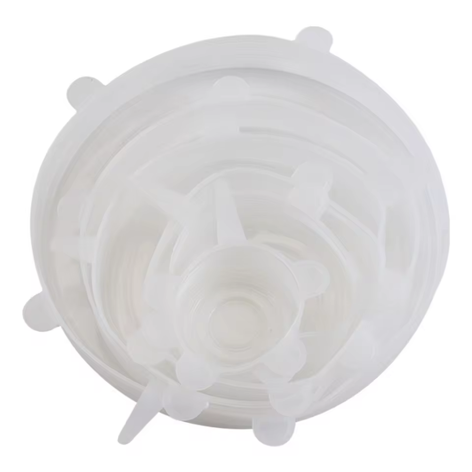 Reusable Silicone Stretch Lids for Food Storage, 6Pcs